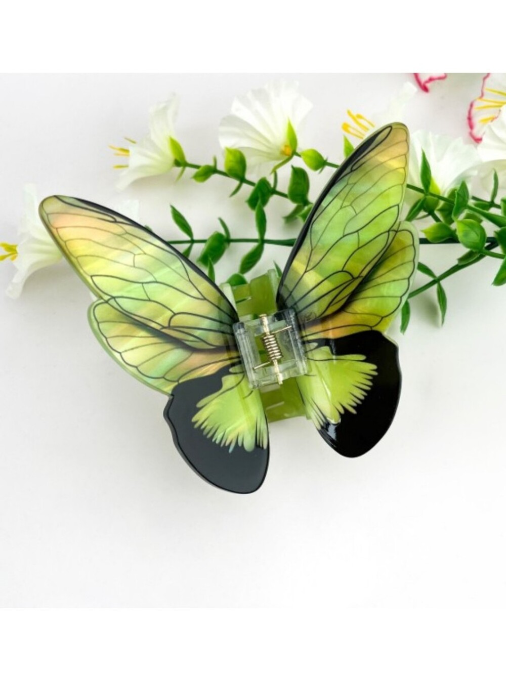 💚🦋 Green Butterfly Hair Claw Clip